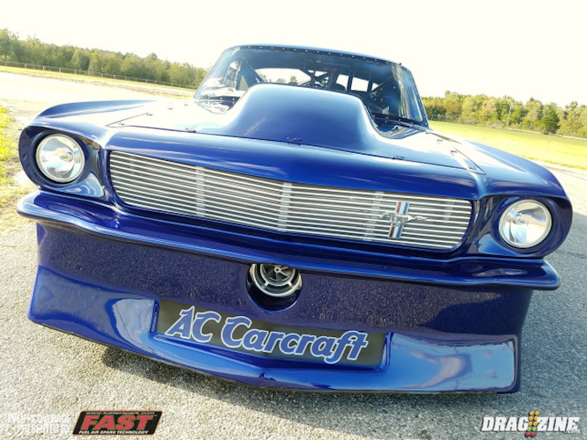 Eric Leeper has a new ride for it's race debut fresh out of AC Carcraft. If you remember Leepper ran an all black Ford Lightning pick up a few years back in X275. He has since sold that and this was a three year build in the making and one gorgeous car. Eric made one pass yesterday but had trouble and blew the transmission. As of this morning the team was awaiting Troy from M&M Transmissions to freshen it up and will install a new PTC converter. There is open testing today with Qualifying to start at 6 PM this evening.