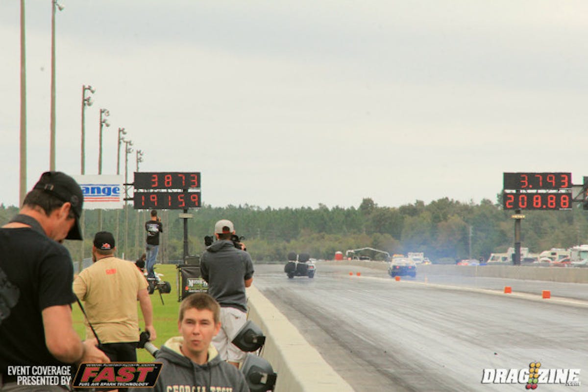 Mitchell was paired with Dwayne Mills who set low ET with a record breaking 3.79 at 208.88.