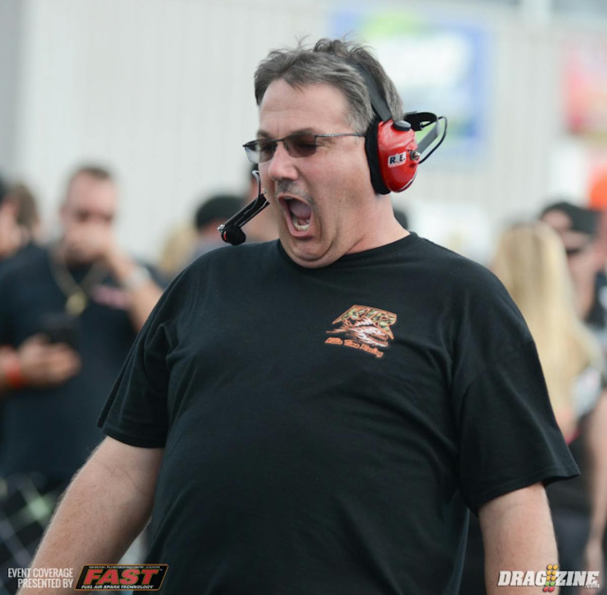 Judging by his reaction, Phil Shuler must have liked what he saw while assessing the South Georgia Motorsports Park starting line before his driver, Steve Jackson, made his final qualifying attempt.