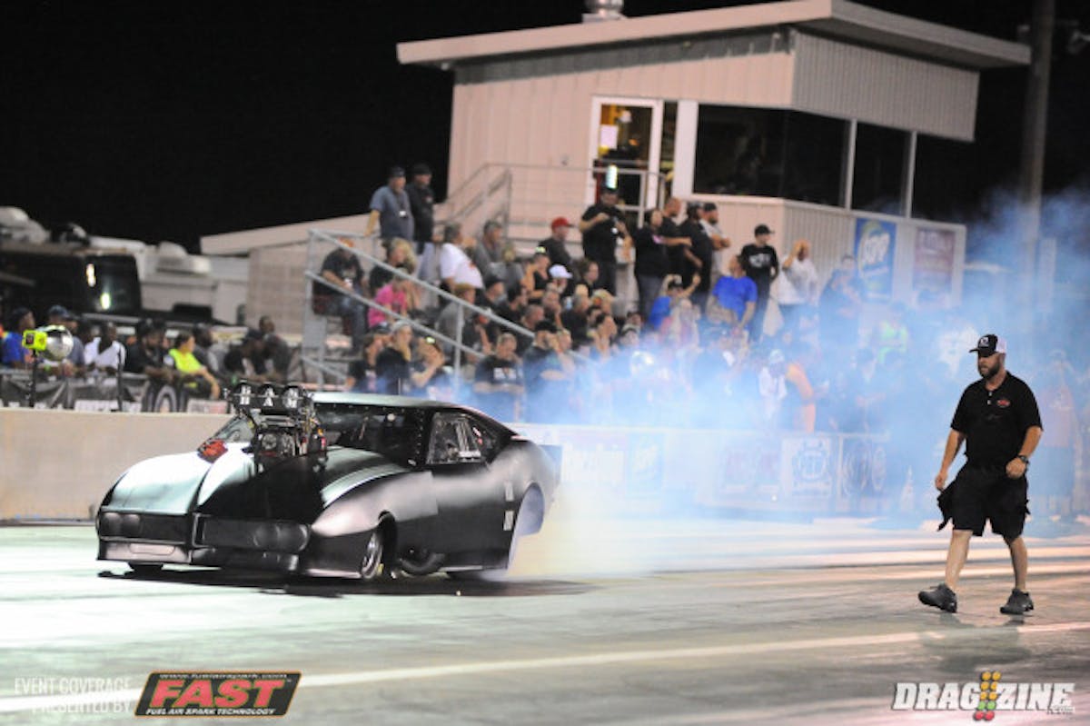 Alan Pittman pulled off a definitive upset when he downed Mark Micke in the opening round with a 4.09 after Micke lost traction right at the hit and coasted on down the 660.