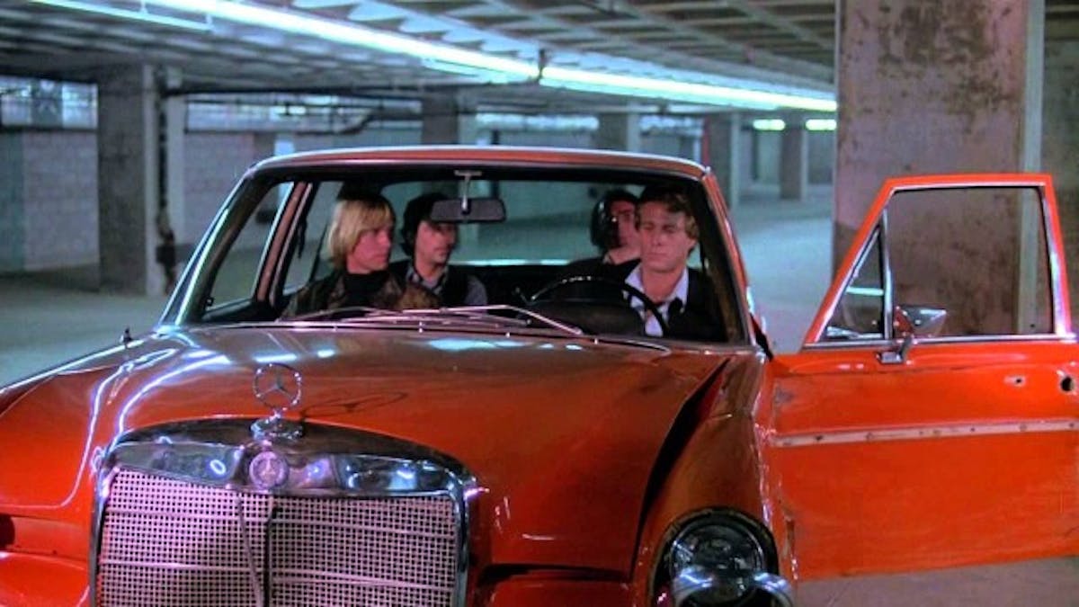 The Driver finished with his car control demonstration to a crew of thieves.