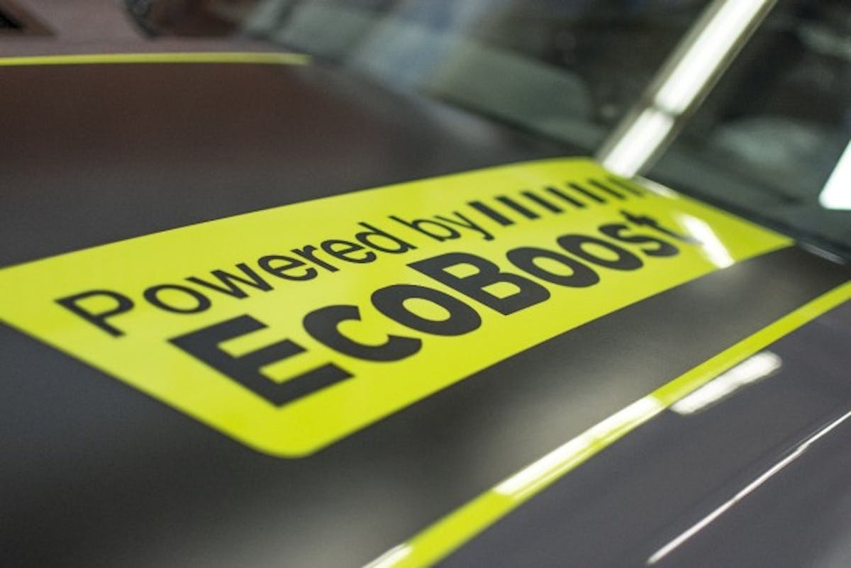 As Bill says, EcoBoost is the future of Ford, so that’s why CJ’s decided to construct this model for a trade show that definitely looks ahead. (Photo Credit: CJ Pony Parts)