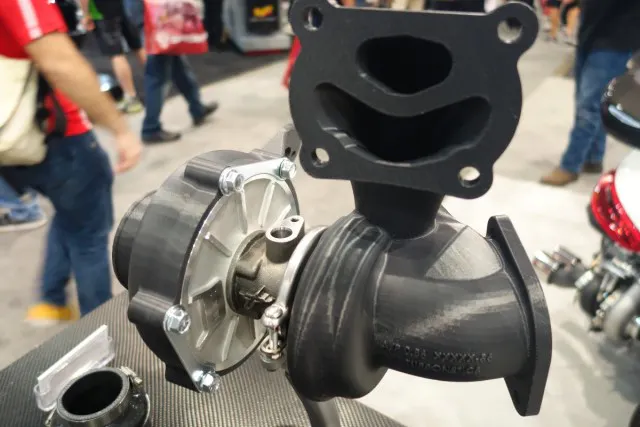 Here’s a closer look at the rapid prototype of Turbonetics forthcoming direct-replacement turbo for the Focus RS. Look for it to arrive in the spring.