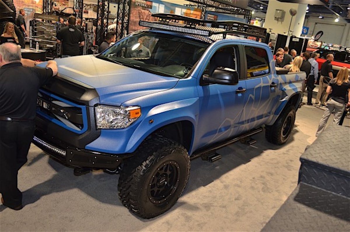 This truck is completely outfitted with Line-X's line of Truck Gear products.