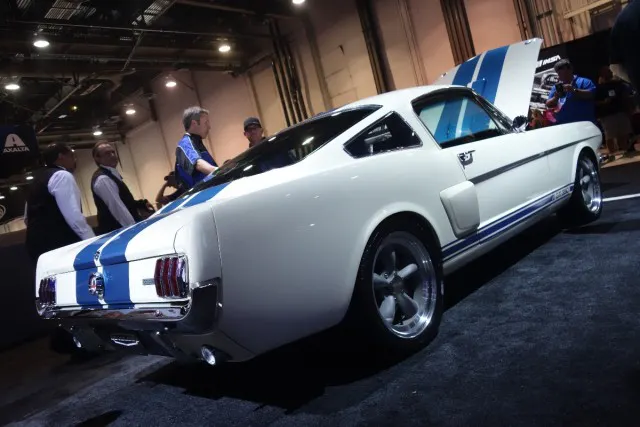 Revology Cars created an all-new reproduction of the classic Shelby GT350 that features a Coyote engine, a Tremec six-speed, a full TCI suspension and more. (Photo Credit: Revology Cars)