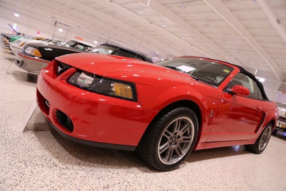 Anyone reading this site has to have a soft spot for Terminators and the museum collection features this 10th Anniversary 2003 Cobra convertible. It only has 23 miles on the odometer!