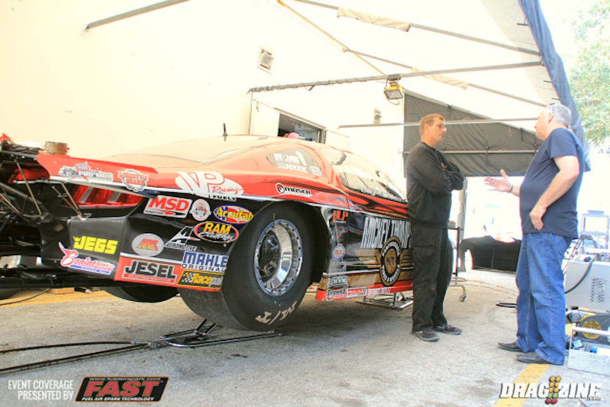 Billy Glidden is here this weekend as usual. He finished tenth on the year in NHRA Pro Mod running driving some events early in the season in Harry Hruska's Precision Turbo Pro Mod Camaro.