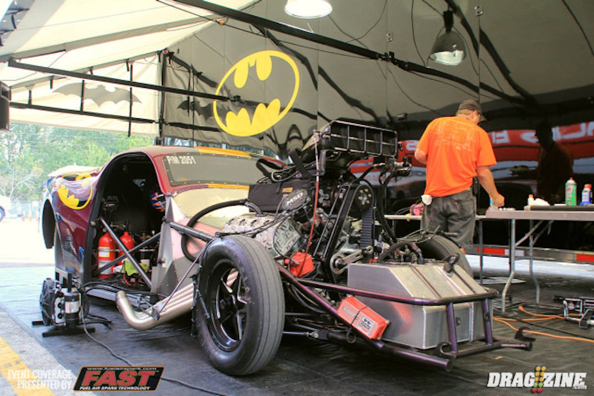 Jerico Balduff ran well in testing with a 5.89 in his Janis powered Willy's.