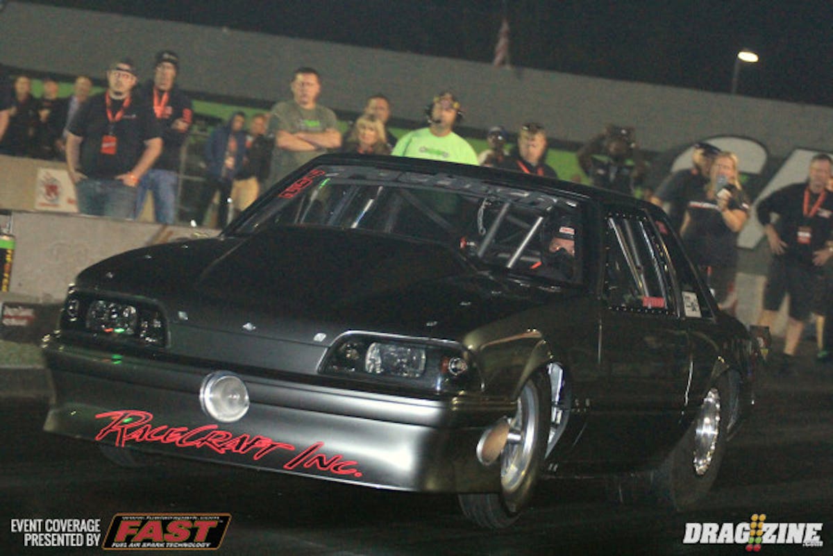 Ziff Hudson put his single turbo 90 Mustang in the threes scoring a personal best and single turbo record 3.965 at 193.38.