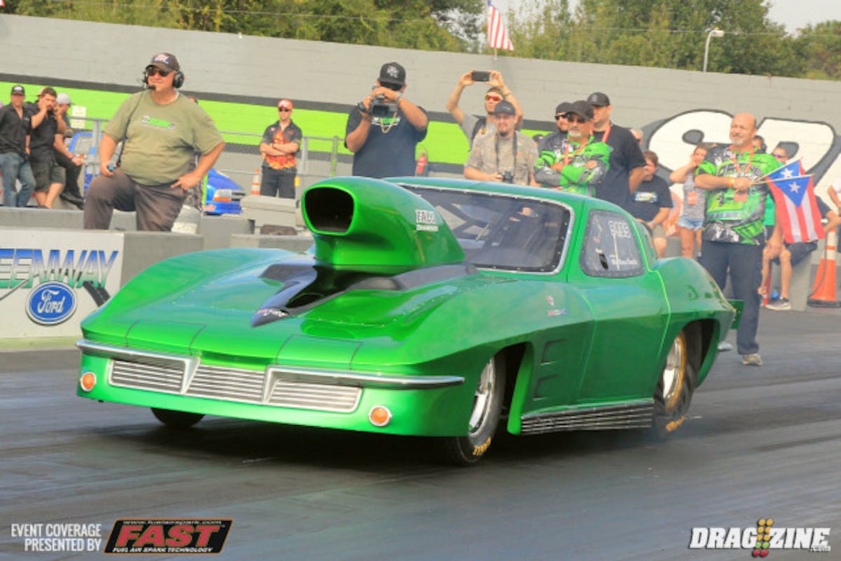 Harry Martinez was pushed down to sixth in Top Sportsman. He did improve his perforamnce slightly from a 4.58 to a 4.53.