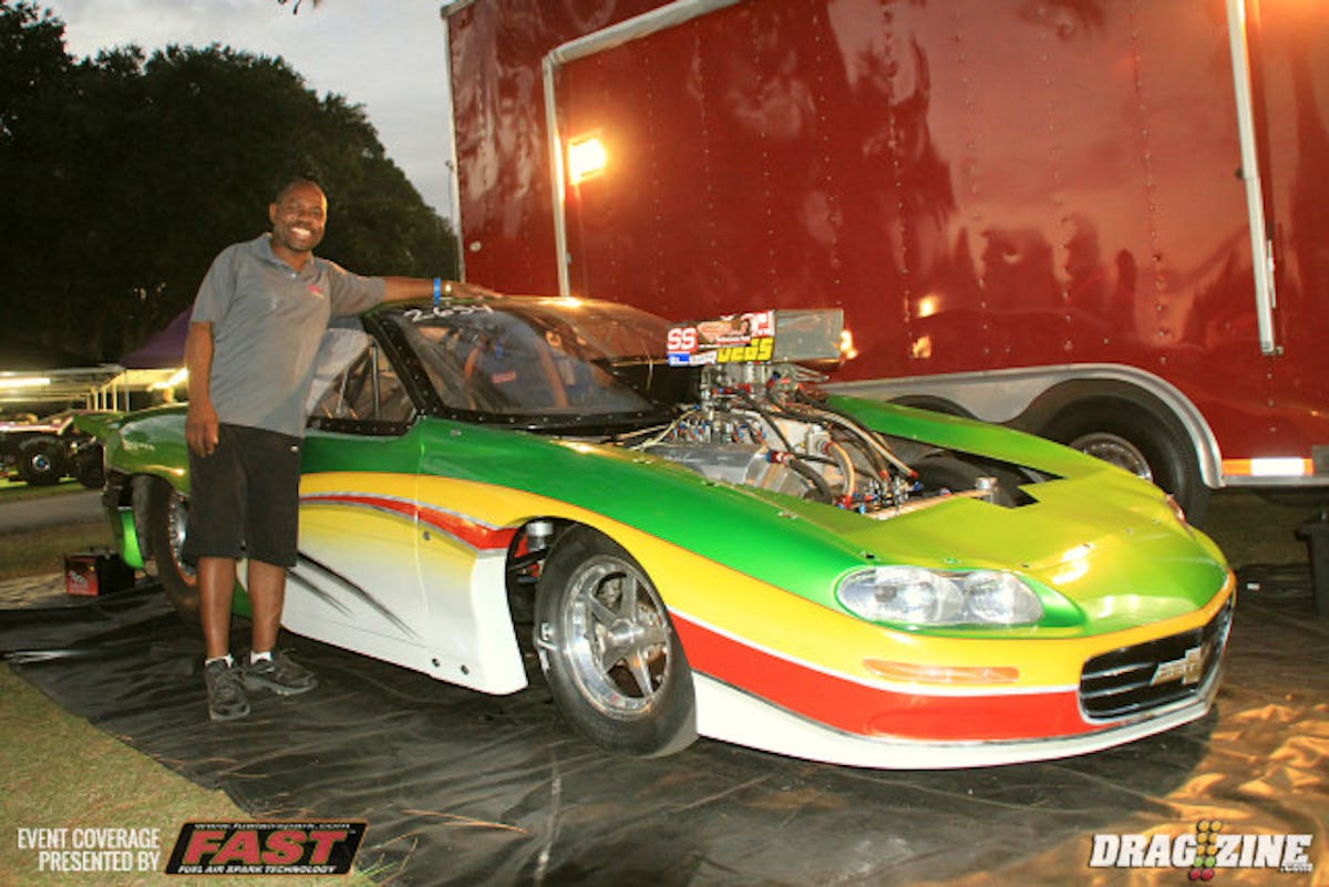 Stanley Albritton in running his 2002 in Top Sportsman in normally aspirated trim this weekend getting a new combo worked out in preparation for Outlaw 632 in 2017 He qualified seventeenth.