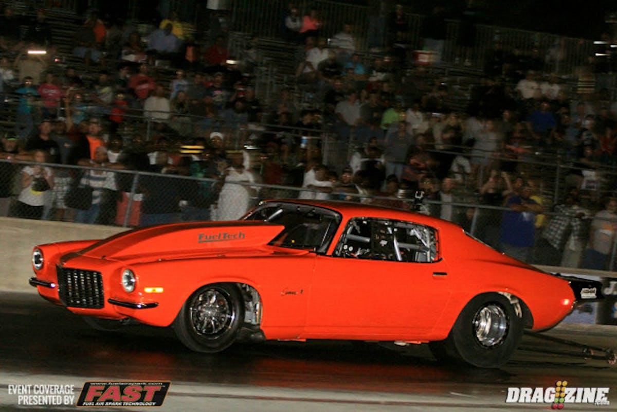 Joseph Hatfill moved up from third spot to number one qualifier in Heavy Street in the final session from a 7.328 to a 7.250 at 196.33 MPH.