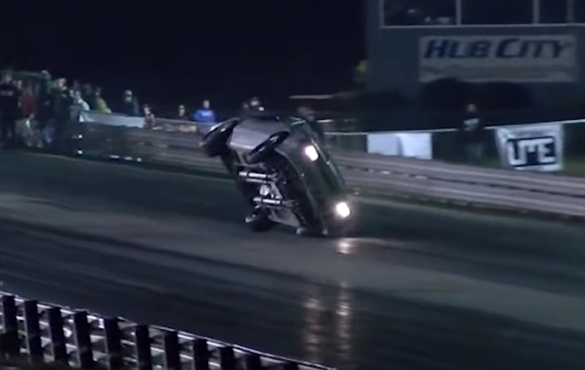 Amazingly, the only damage to Clay’s Mustang was to the driver side spindle cover. It flipped on its side without even scratching the paint.