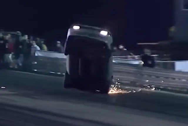 Speed Video captured the wild launch of Clay Busby’s Thug Nasty 1993 Mustang at the Dirty South No-Prep Finals at Hub City Dragway in Hattiesburg, Mississippi.
