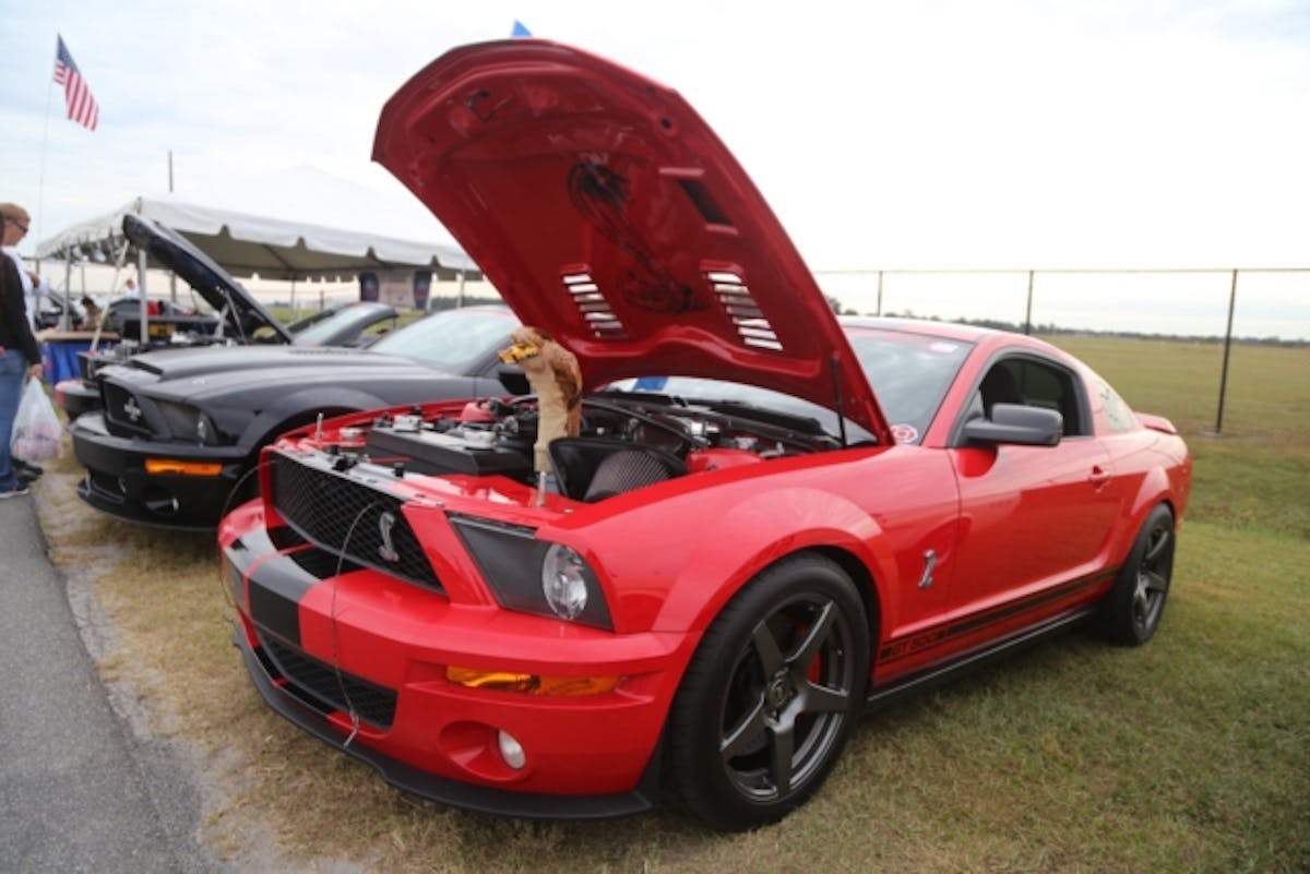 The ranks of the Ford Performance Club of Florida are deep with Shelbys. Chad Morlock’s GT500 still wears the stock blower, but puts down 538 horsepower 534 lb-ft of torque courtesy of a few choice upgrades, including a JLT cold-air intake, a Ford Performance Parts throttle body and a VMP Performance custom calibration.