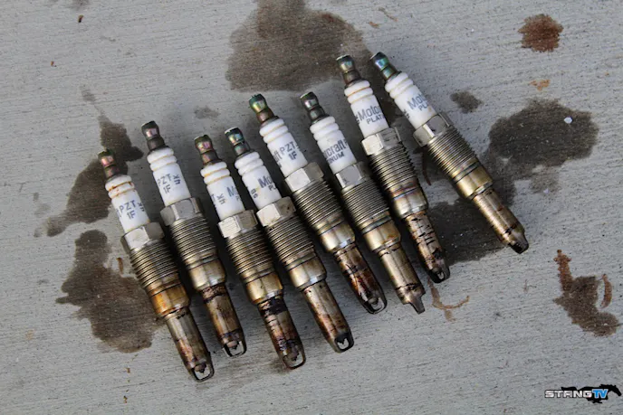 Fortunately for us, we were able to remove every single plug without any of them breaking, thanks to George's method. We suspect the previous owner used a high quality fuel during their ownership, as there was barely any carbon build-up on the plugs.