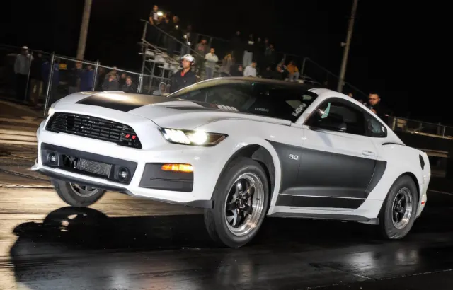 At Cecil County Dragway in Rising Sun, Maryland, Paul Ferdinando ripped off a 9.47 at 149 mph in his Roush-supercharger 2015 Mustang, which features a stock long-block, stock MT-82 transmission and a stock shifter.