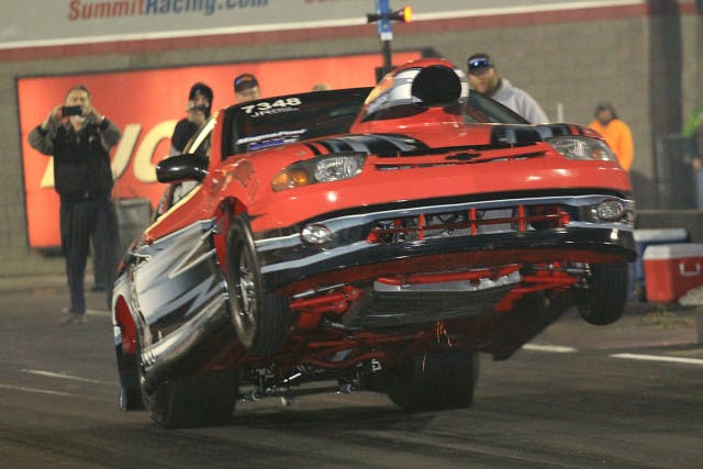 Mike Dahl ran two 8.13's today and sits second in Jr Pro Stock. His brother Matt is third.