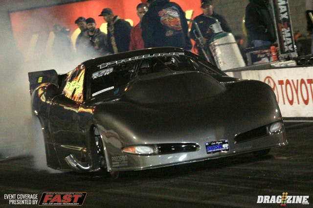 Mike Keenan picked up to a 4.13 at 194 to take over number one spot in Morrow Brothers Ford Radial vs the World jumping in front of Roger Holder.