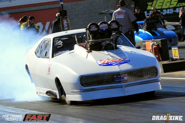 Mike Maggio improved substantially from a 5.86 to a 5.77 at 260. he would stay third with that run.