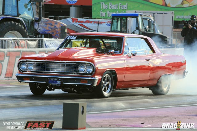 Casey Van Tol and David Holtgrew  were paired up in an all Chevy battle in Procharger 235 Limited with Val Tol besting his qualifying ET with a 5.67 at 124 MPH taking the round win over Holtgrew's 68 Chevy II.