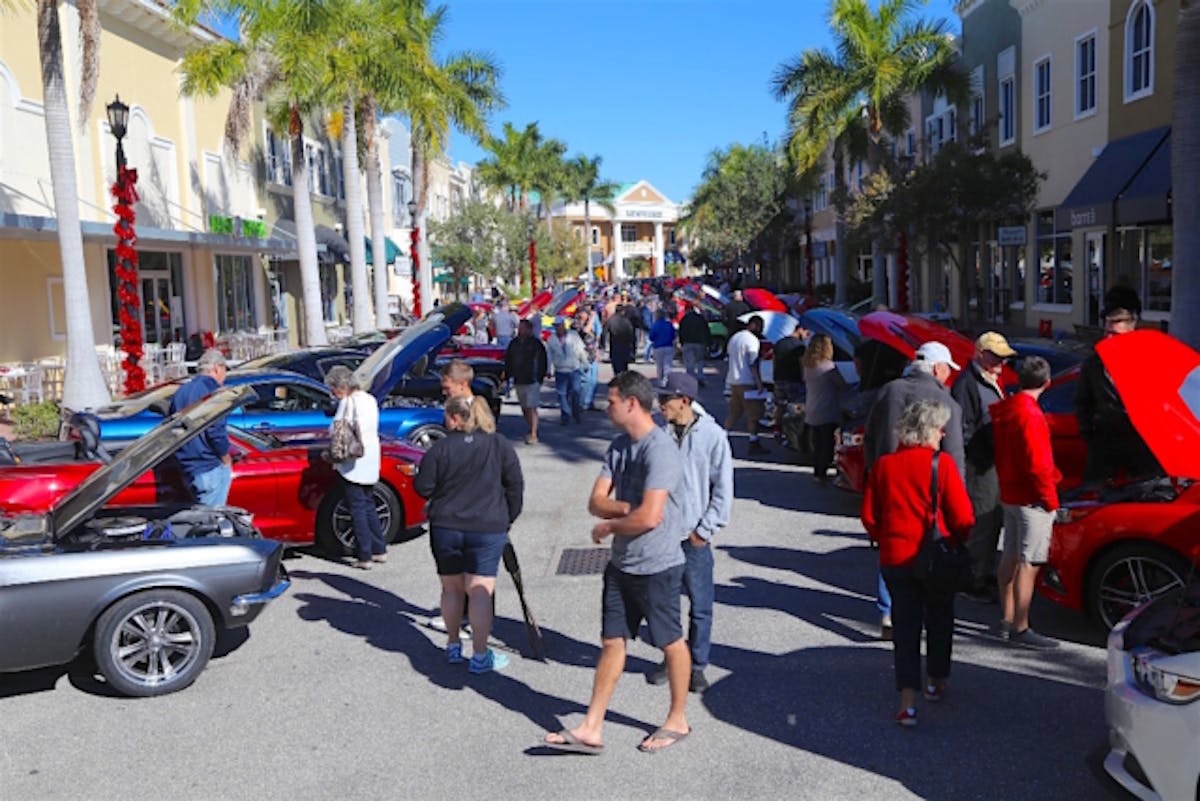 For the 25th year, the West Central Florida Mustang Club hosted its annual car show. Dubbed Ponies Under the Palms, this year’s show took place at the Lakewood Ranch Main Street shopping center in Bradenton, Florida.