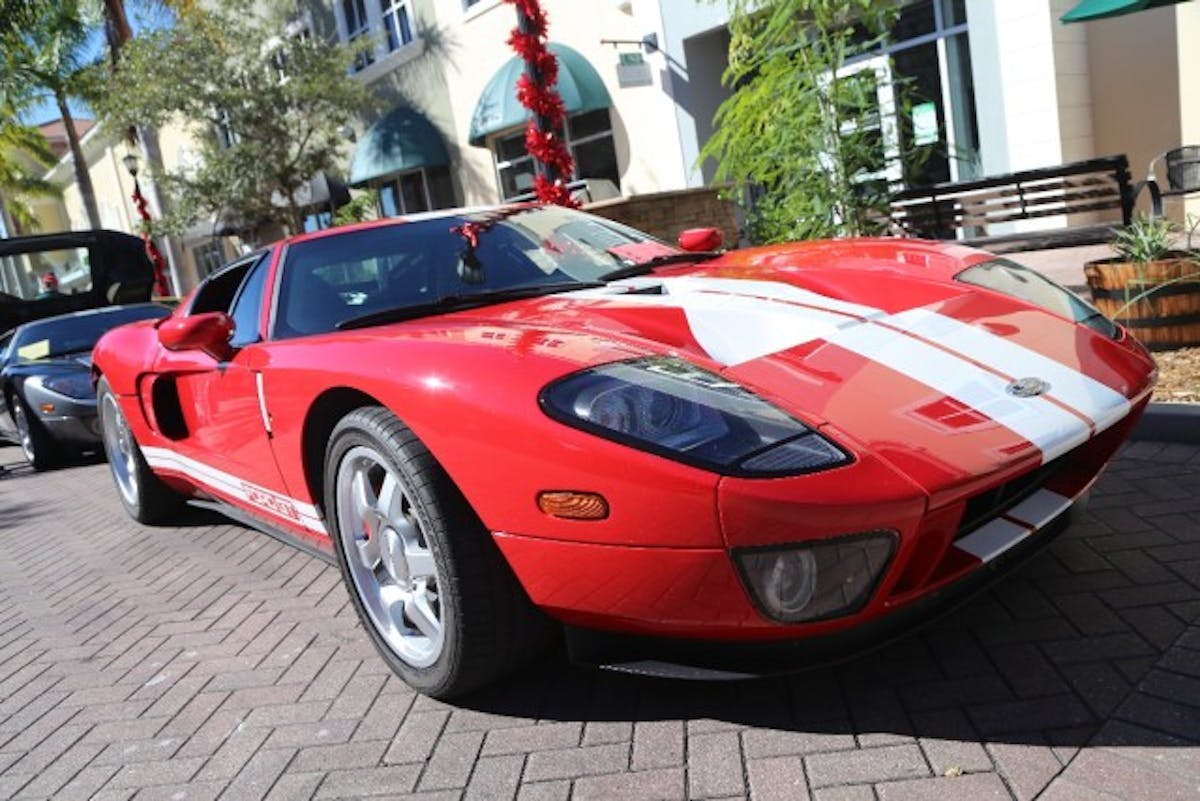 We spotted three Ford GTs on the property and two were part of the official show. This red 2006 supercar is the pride of Gary Jean and it was parked next to Howard Mintz’s Tungsten 2006. Together these two cars attracted a lot of attention from showgoers.