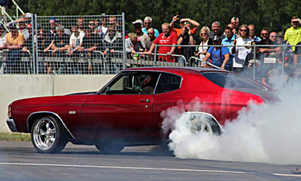 Burn out show Ljungbyhed raceway 1