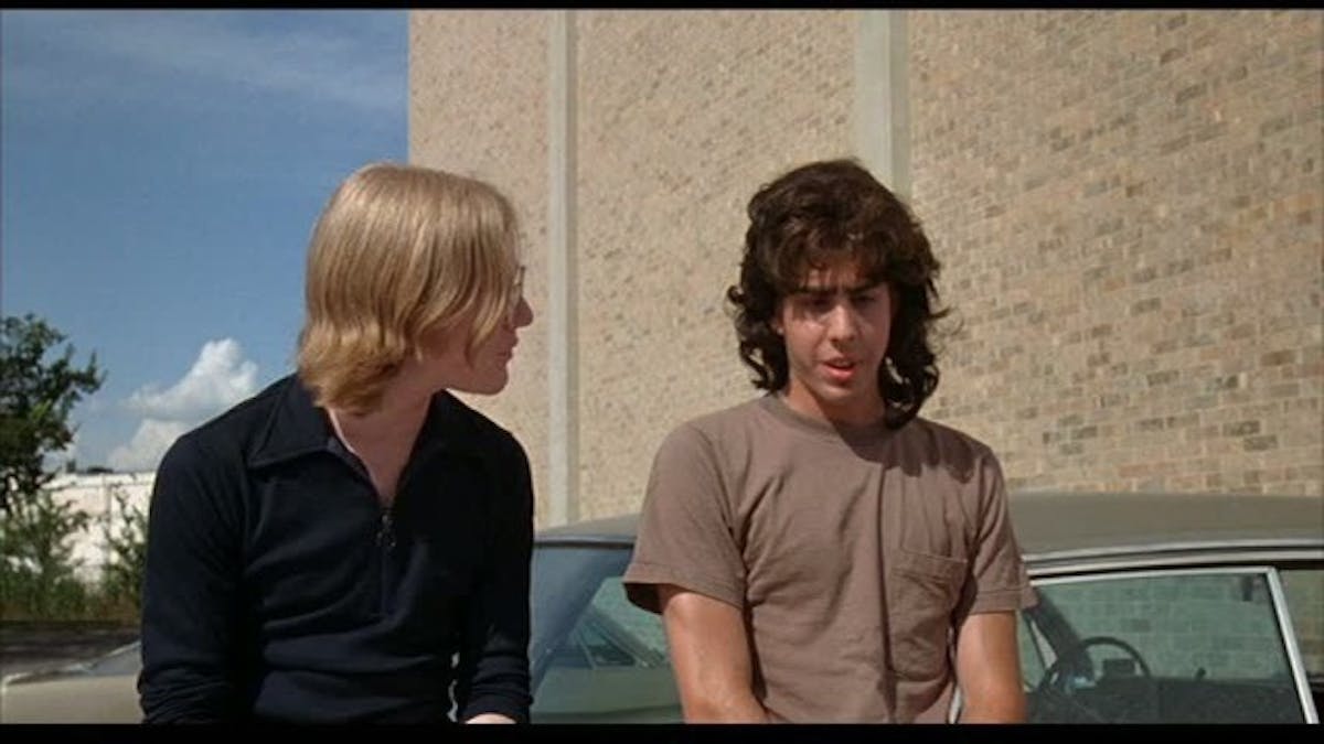 Mike (adam Goldberg) on right ponders his future in a backwater Texas town.