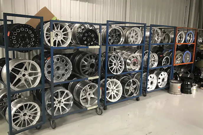 A sample of the wheels from recent testing, including a number of competitor's wheels for comparison.