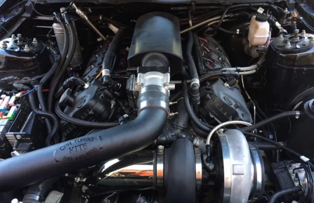 It looks like another turbo Coyote, but Zachary Friedman’s Coyote-powered Mustang makes so much power with a CPR turbo system and an MMR short-block that, eventually, there weren’t enough straps to facilitate traction on the Dynojet rollers. With the boost turned up beyond 30 pounds, Zachary’s turbo Coyote rocked the rollers with over 1,365 horsepower and 1,014 lb-ft of torque.