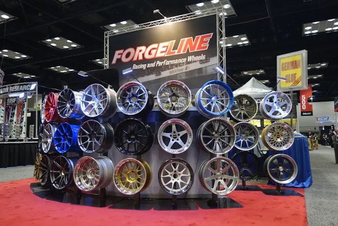 Dayton, Ohio’s Forgeline Motorsports builds custom one- and three-piece forged aluminum wheels for street and race vehicles.