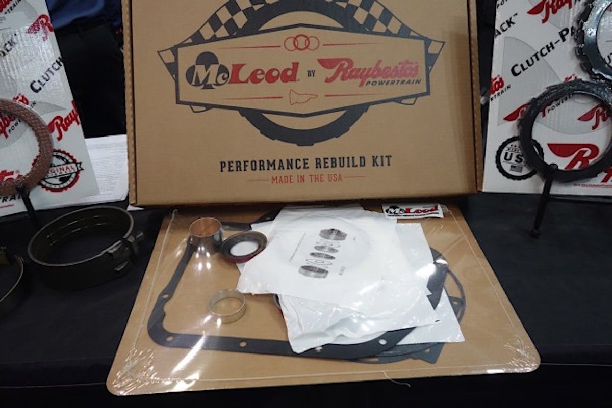 Santiago said that everything necessary to rebuild a transmission, gaskets, fittings and filters wise, is included in the all-new McLeod Racing/Raybestos Powertrain kit.