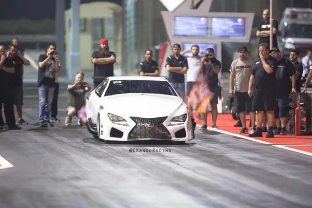 With Pro Line Racing's HEMI and a set of twin Gen2 turbochargers on board, this beast is pumping out a hefty amount of horsepower for the brain trust to harness and loosen the reigns on as each pass goes down.