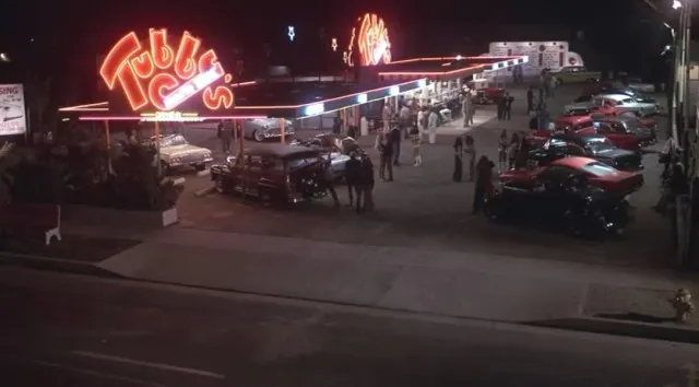 The milieu of most of the film, Tubb'ys Drive-In.