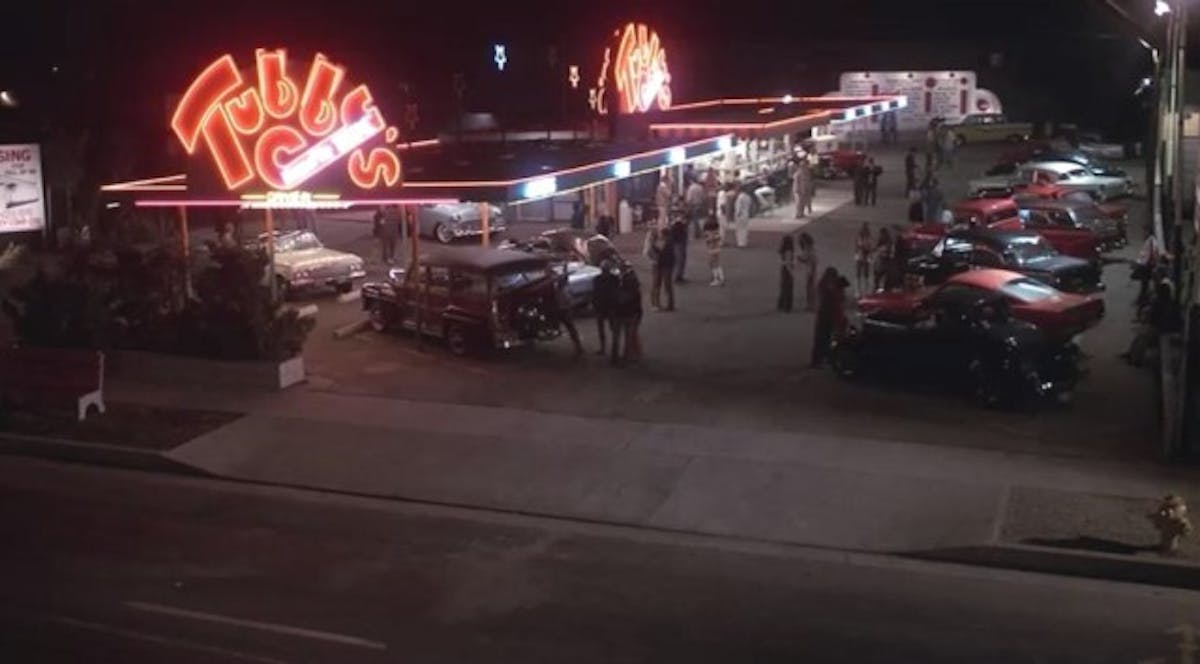 The milieu of most of the film, Tubb'ys Drive-In.