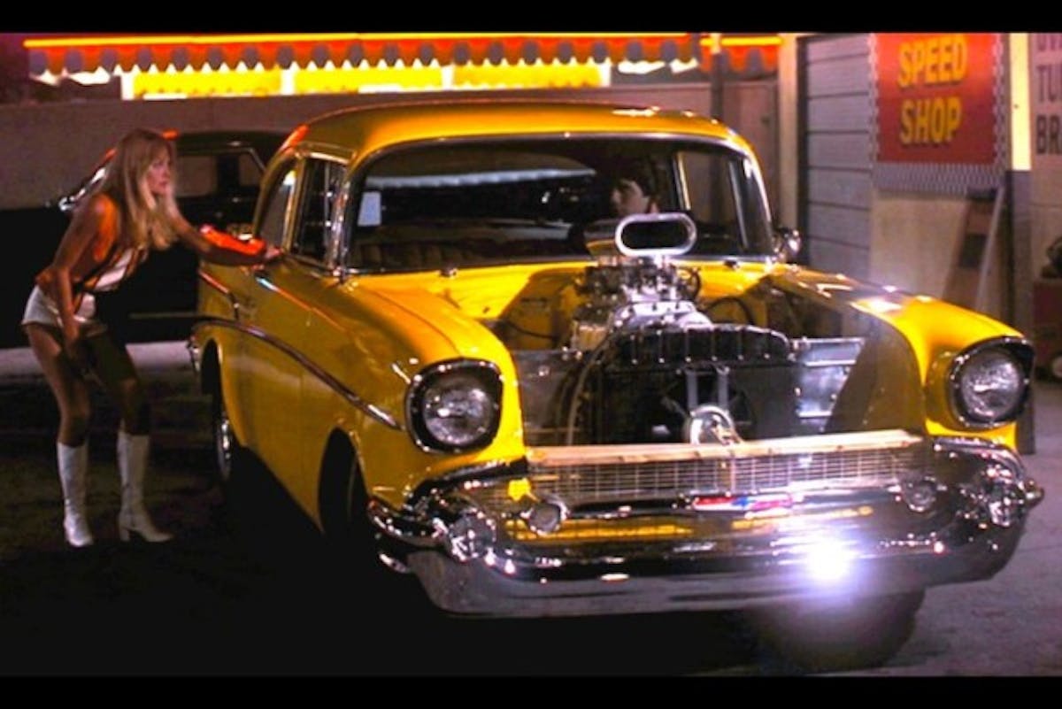 The real star of the film, the 1957 Chevy 210, also known as Project X.