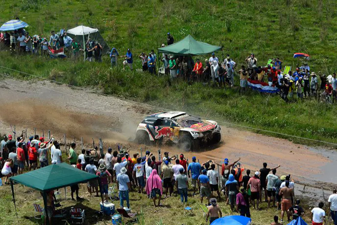 309 LOEB SEBASTIEN (fra) ELENA DANIEL (mco) PEUGEOT TEAM PEUGEOT TOTAL 3008 DKR action during the Dakar 2017 Paraguay Bolivia Argentina , Etape 1 - Stage 1, Asuncion - Resistencia,  January 2 - Photo Eric Vargiolu / DPPI