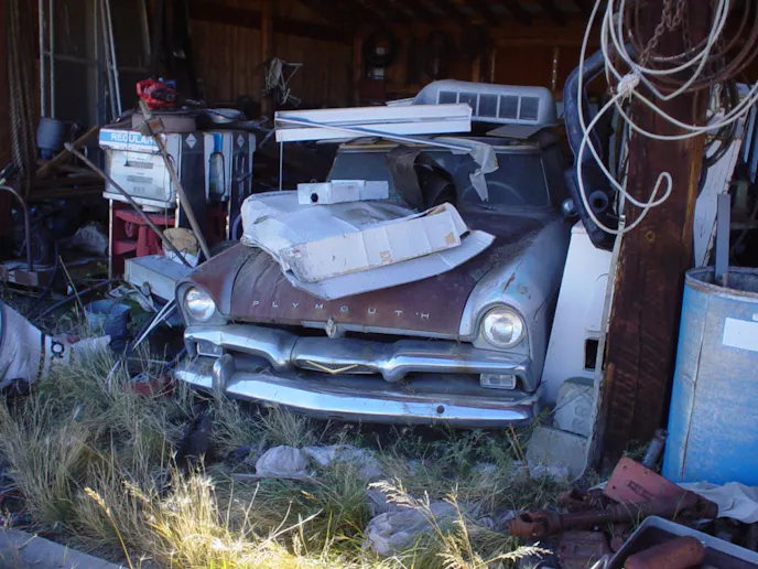 “Yep, it’s a 1956 Plymouth all right, but is it a Belvedere convertible?