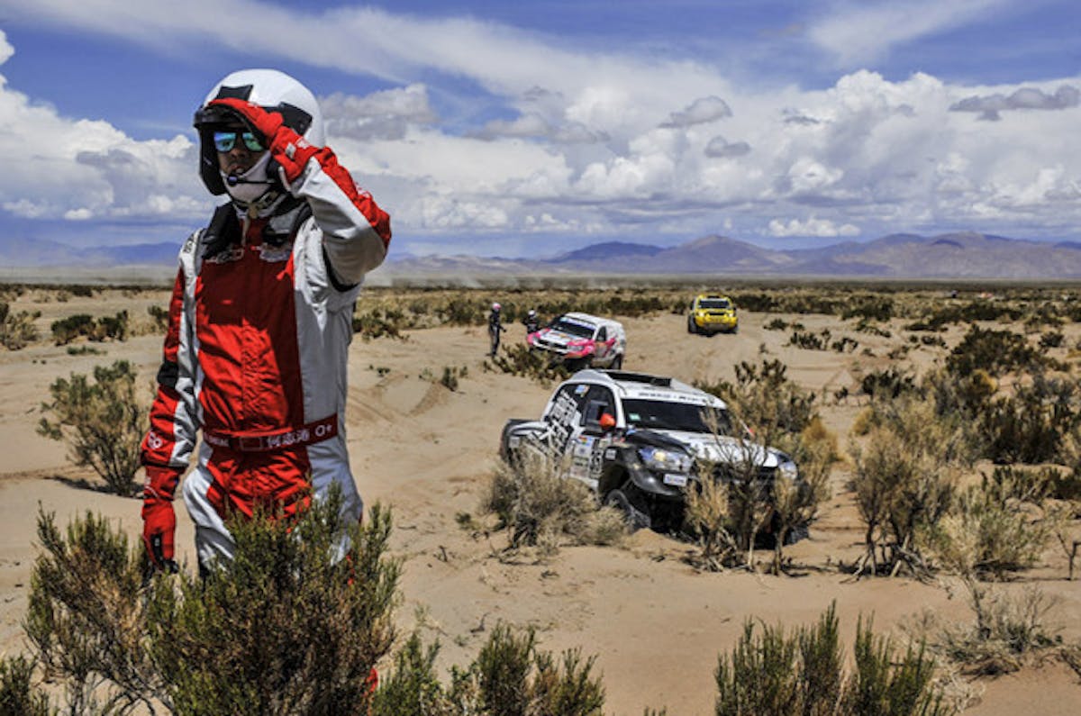 358 ZHITAO HE (chn) ZHAO KAI (chn) TOYOTA BOUNDLESS YOUNG TEAM  actionduring the Dakar 2017 Paraguay Bolivia Argentina , Etape 4 - Stage 4,  San Salvador de jujuy - Tupiza ,  January 5 - Photo Photo DPPI