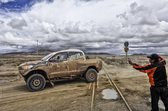 358 ZHITAO HE (chn) ZHAO KAI (chn) TOYOTA BOUNDLESS YOUNG TEAM  action during the Dakar 2017 Paraguay Bolivia Argentina , Etape 5 - Stage 5, Tupiza - Oruro ,  January 6 - Photo DPPI