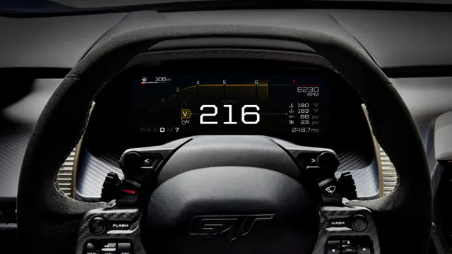 If you are traveling 216 mph in a Ford GT, you definitely want easily readable gauges, as you won’t have much time to look down and grab that information.