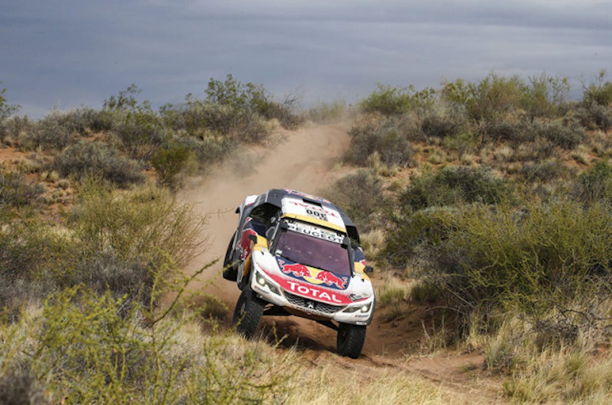 300 PETERHANSEL STEPHANE - COTTRET JEAN PAUL - TEAM PEUGEOT TOTAL PEUGEOT 3008 DKR action during the Dakar 2017 Paraguay Bolivia Argentina, Etape 11 - Stage 11, San Juan - Rio Cuarto on January 13, 2017 in Argentina - Photo Frederic Le Floc'h / DPPI