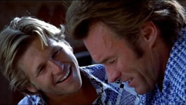 Stars Jeff Bridges and Clint Eastwood.
