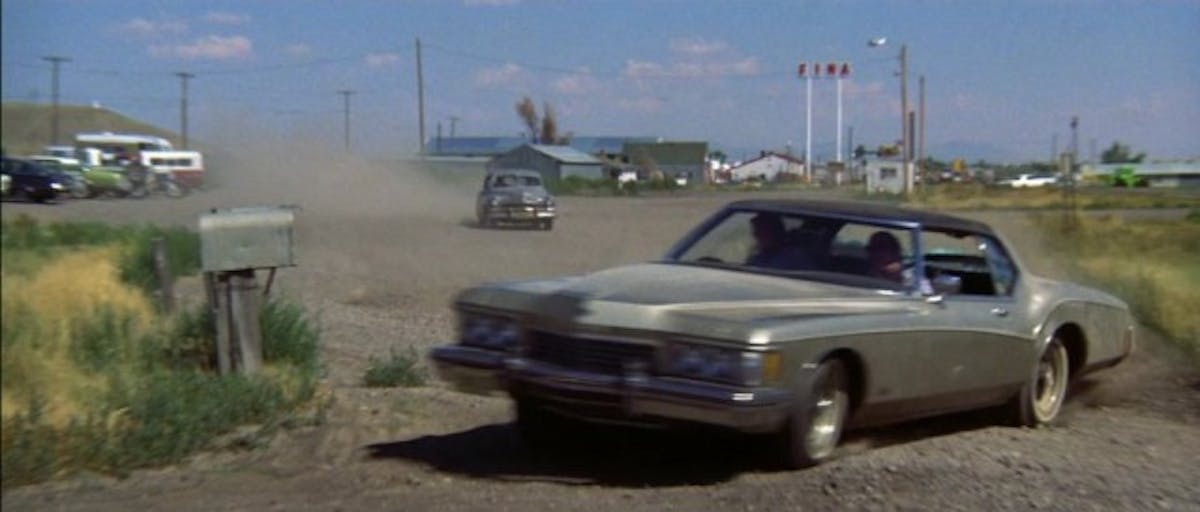 The boys steal a 1973 Buick Riviera 455.