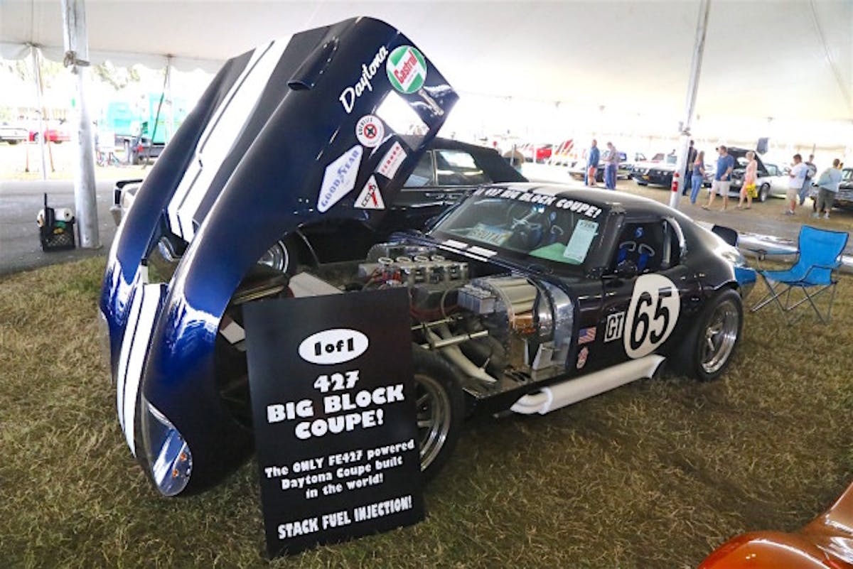The marketing on this one definitely caught our attention. This Daytona Coupe is a Factory Five replica powered by a 427-inch FE topped by Edelbrock heads and tamed by Haltec fuel injection. The engine is backed by an old-school Doug Nash five-speed, which definitely makes for a visceral driving experience. It was definitely a draw at Mecum as it dropped the gavel at $73,000.