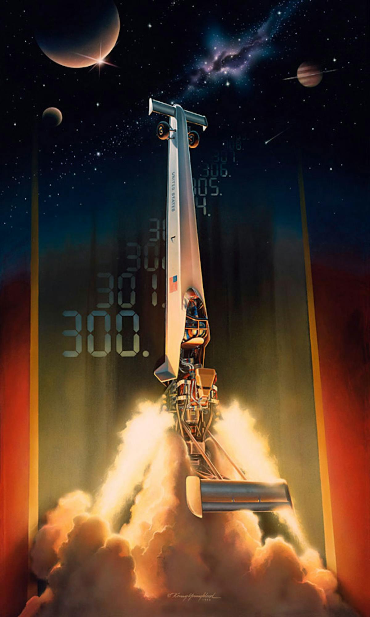 Kenny's famous "Beyond 300" piece from the early 1990's.