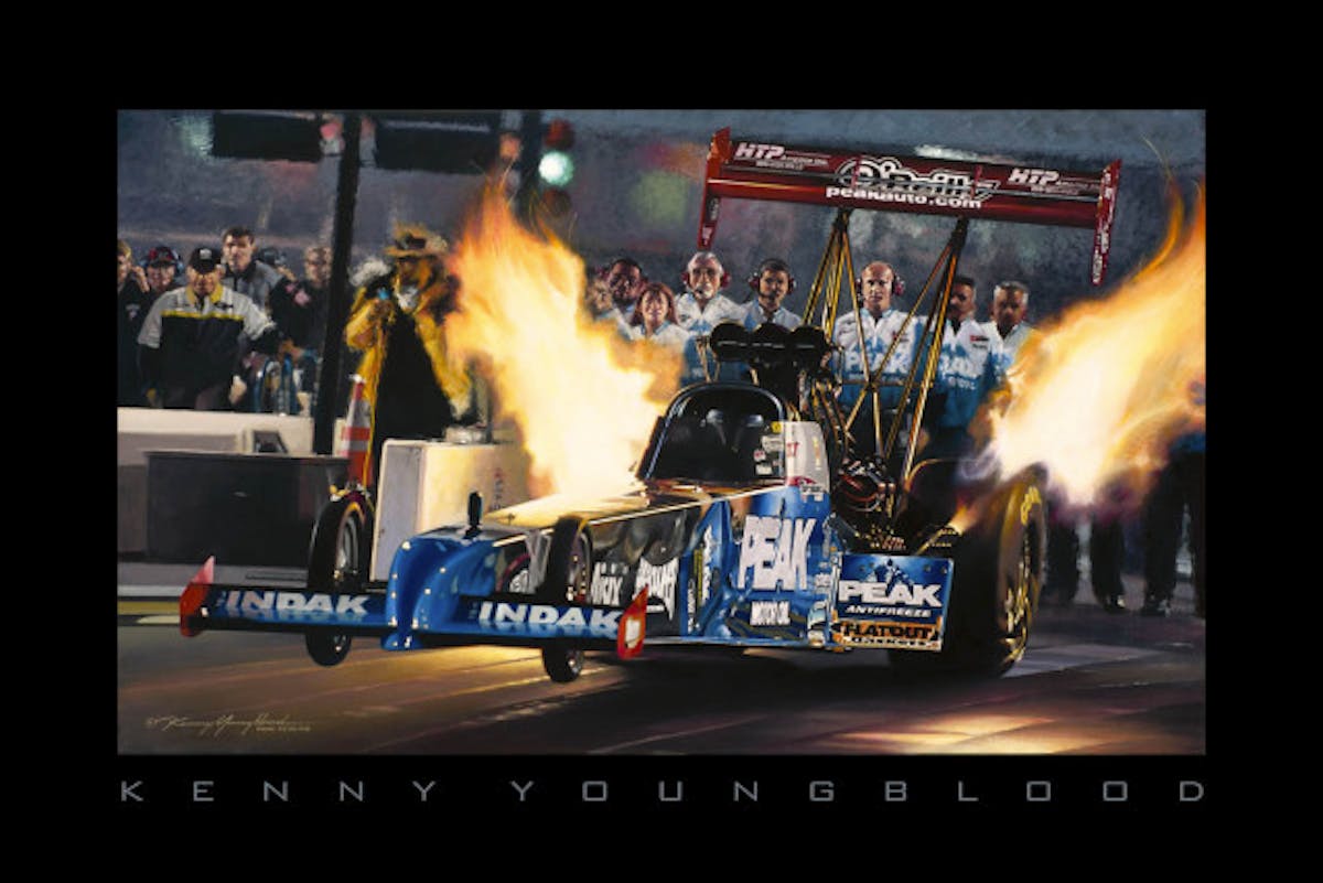 Kenny Youngblood painting AmaZZing!