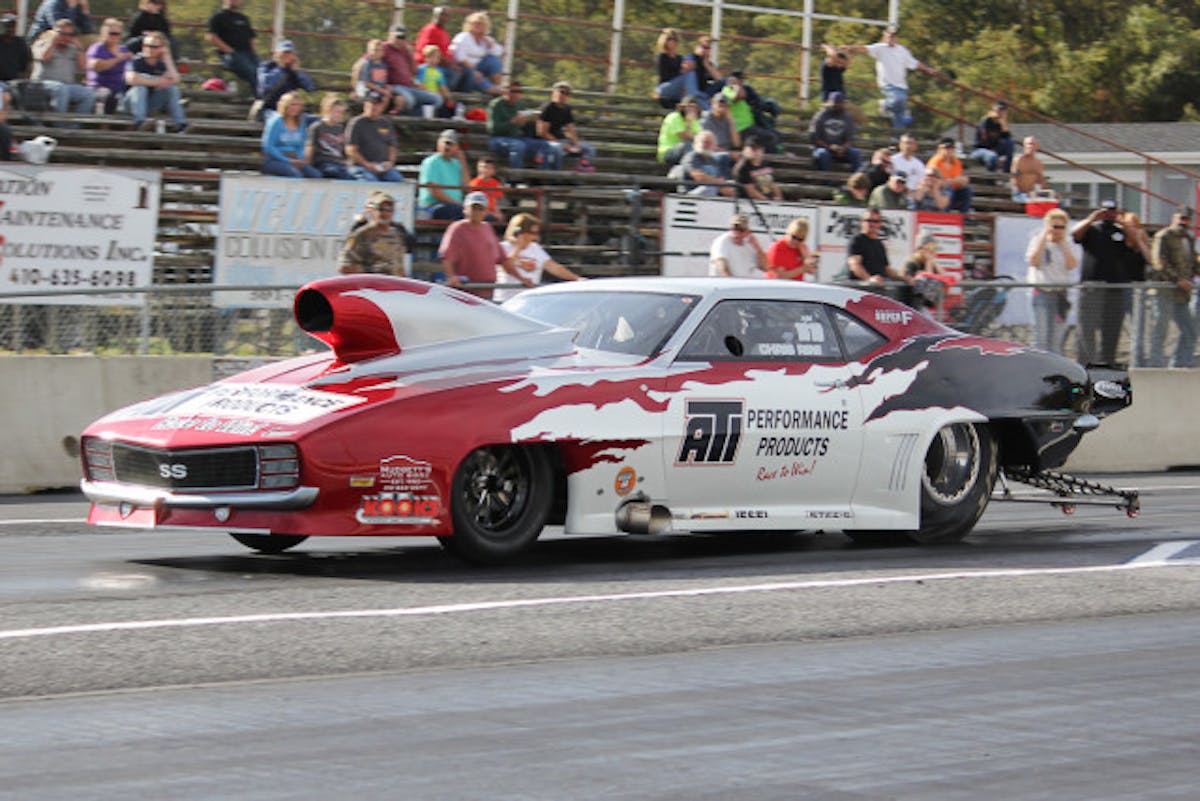 J.C. snuck in a few laps just before the buzzer in late November, going a best of 4.40 in the 1/8-mile at the Mason-Dixon Dragway (the car went 4.60 right off the trailer).