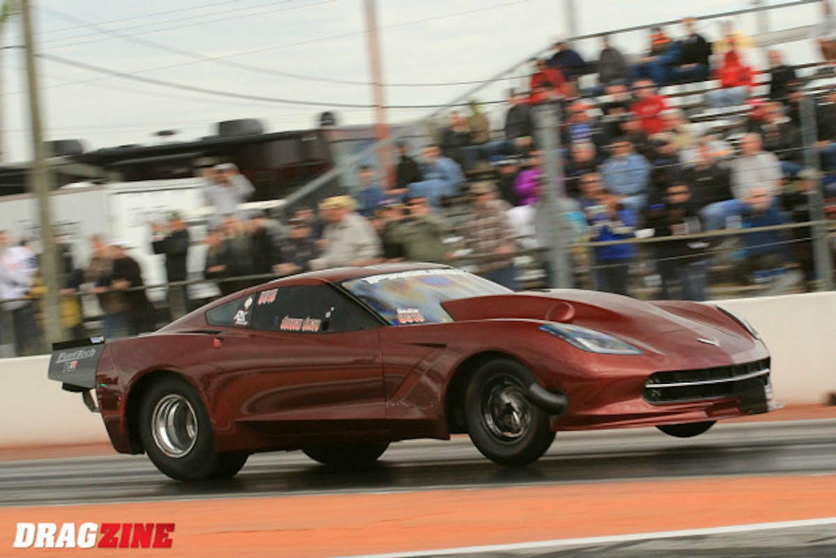 Daniel Pharris had a clean his in second round qualifying scoring third with a 3.96 at 203 in the Aleppa Racing 2015 Vette.